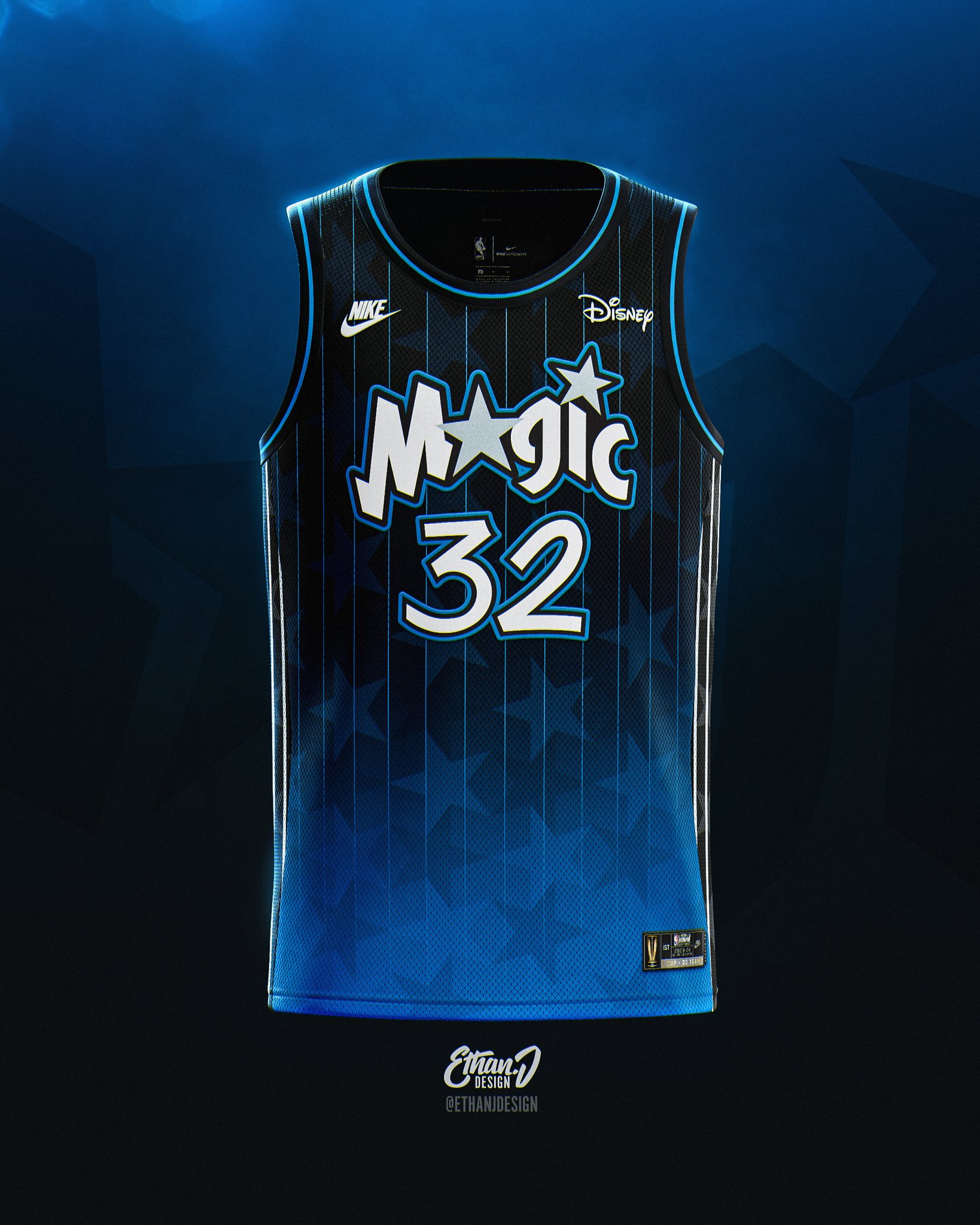 Ethan J on X Making the NBAInSeasonTournament retro Pt. 2 OrlandoMagic throwback jersey and court concept NBA https t NdKyoqNsna X