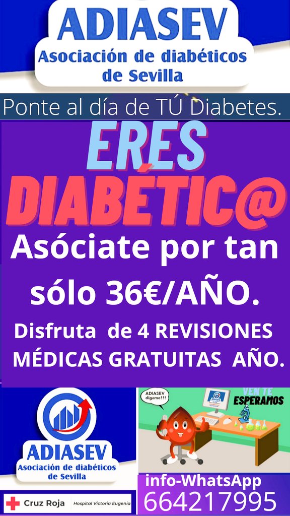 NCSDONALDPRESS's tweet photo. @FEDE_Diabetes Desde Sevilla y como nos acercamos al #14N #DiaMundialdeLaDiabetes os mostramos los carteles editados humildemente por mi @NCSDONALDPRESS Socio número 1 y de los fundadores de @adiasev Asociación de Diabétic@s de Sevilla y provincia "ADIASEV"  Agradecer a @FEDE_Diabetes su labor+ https://t.co/mrfO7zBsbl
