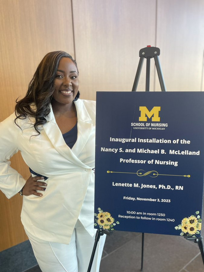 Congratulations former @TheMCUAAAR scientist Lenette Jones @LMjonesPhD_RN on becoming an endowed professor at @UMich. @therevcw @doc_thoughts @learothawms @KBulloc2 @ifatunji @TrustGoodwill @ProfessorChic @jytaylor007 @Jachawkk @DarrickHamilton @RCGD_ISR