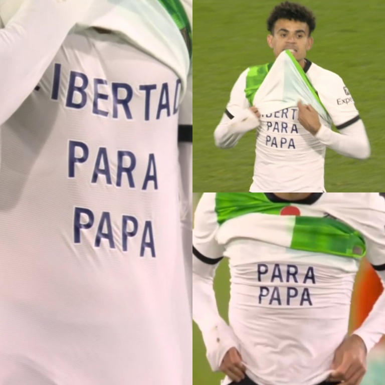 En el momento más complicado de su vida a nivel personal, Luis Díaz entró de cambio y le dio el empate al Liverpool ante Luton. El colombiano le dedicó la anotación a su papá, quien, hasta la fecha, continúa privado de su libertad en manos criminales. ¿El mensaje de Lucho?