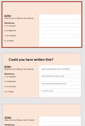 Made 20+ of these 🇫🇷Do Nows as 40 word W practice last yr &amp;they worked well, not just for W, but also for plugging vocab gaps,&amp; translation when looking at sentences we could have written in response to prompts.Popping them into🇪🇸 for new Y10 this wk.Happy to share.#mfltwitterati