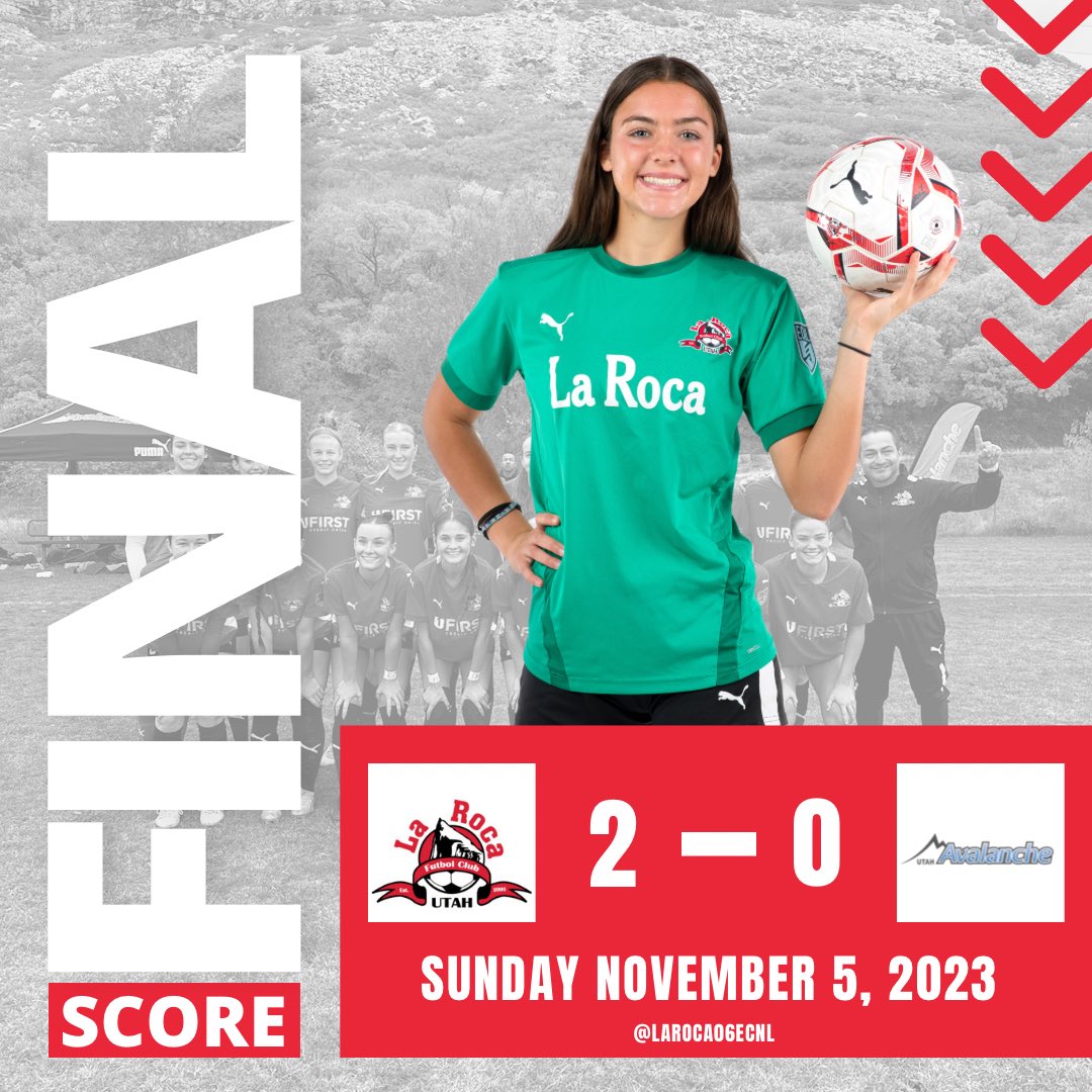 LaRoca06ECNL's tweet photo. Nice win to start the @ECNLgirls season! @kateockene06 and the defense with the shutout. 

⚽️ bella sackett 
⚽️ @Reese2024 
🅰️ nevaeh peregrina 

Vamos!

#bettertogether | #laroca | #laroca06ecnl | #ecnl #leadersplayhere #larocaproud | #championsleague https://t.co/xEdgwWSUob