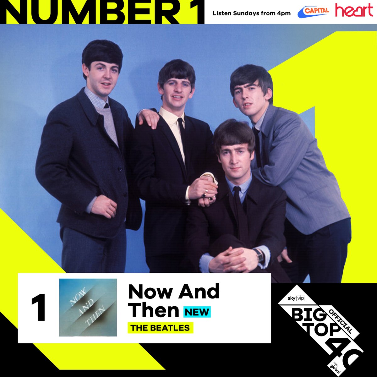 Official Big Top 40 from Global (@bigtop40) on Twitter photo 45 years after being written and recorded by John Lennon, <a href="/thebeatles/">The Beatles</a>' 'Now And Then' is Number 1 đź«¶ 45 years after being written and recorded by John Lennon, <a href="/thebeatles/">The Beatles</a>' 'Now And Then' is Number 1 đź«¶