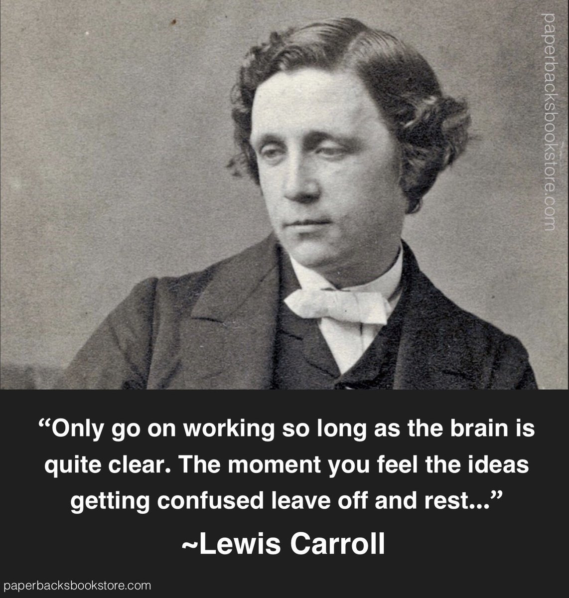 Paperbacks_Plus's tweet photo. 🖤✒️📖
“I have proved by actual trial that a letter, that takes an hour to write, takes only about 3 minutes to read!” ~Lewis Carroll 

#LewisCarroll #clearheaded #brainfog #takebreaks #rest #letterwriting #freshideas #artofwriting #onwriting #writer #bookish #Literaryportraits https://t.co/r79BCYRXvZ