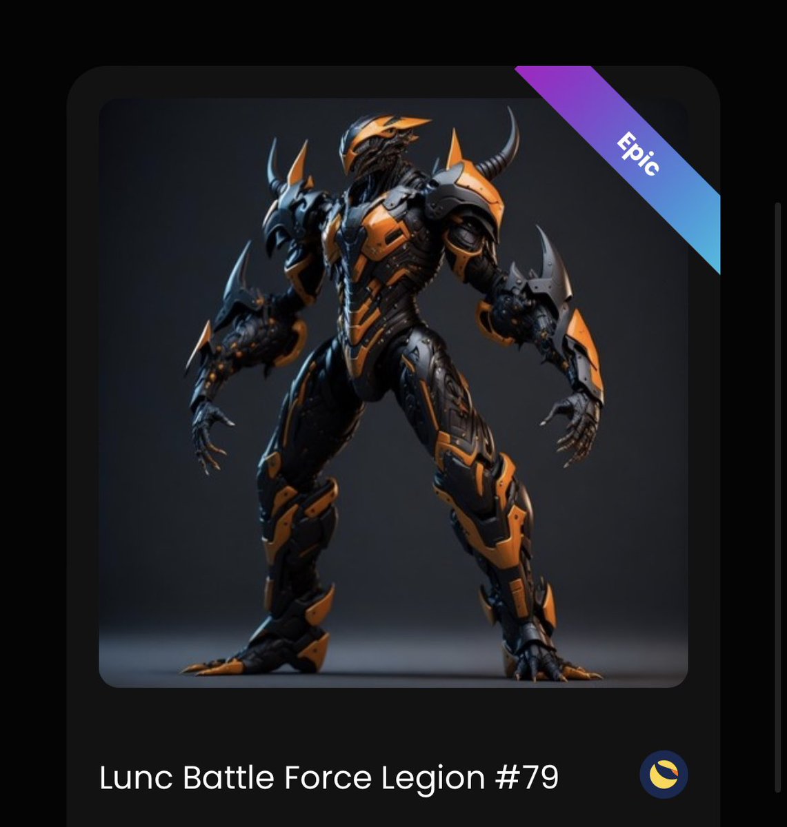 BTestius's tweet photo. Just minted 9 LBF, bagged 1 Legendary and two Epics… love this project LFB!!
Get yourselves over to https://t.co/cSgDtXlAWi before they’re all gone!
@luncburn12 @LuncBattleForce @66ArT666reyalS #LUNC @lunc_community https://t.co/9qo29w3gG4