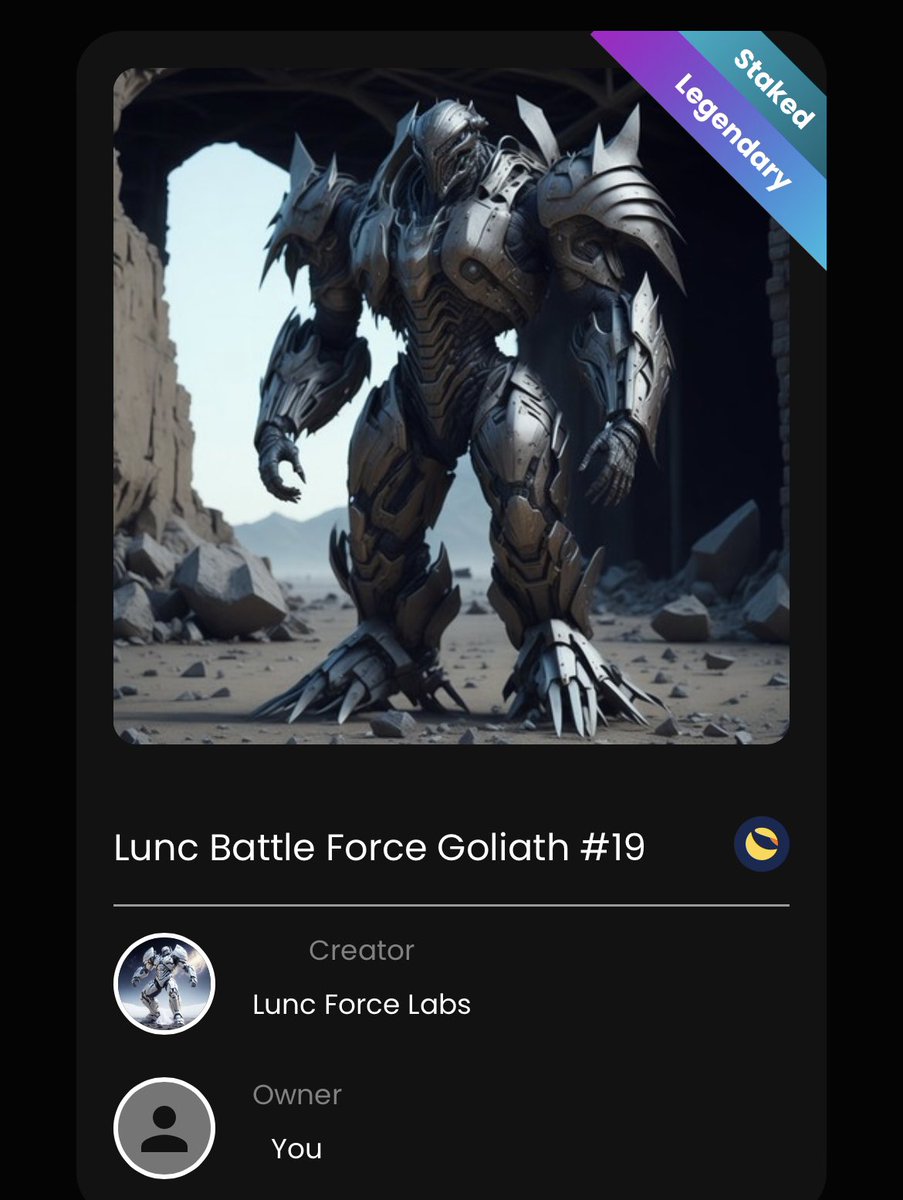 BTestius's tweet photo. Just minted 9 LBF, bagged 1 Legendary and two Epics… love this project LFB!!
Get yourselves over to https://t.co/cSgDtXlAWi before they’re all gone!
@luncburn12 @LuncBattleForce @66ArT666reyalS #LUNC @lunc_community https://t.co/9qo29w3gG4