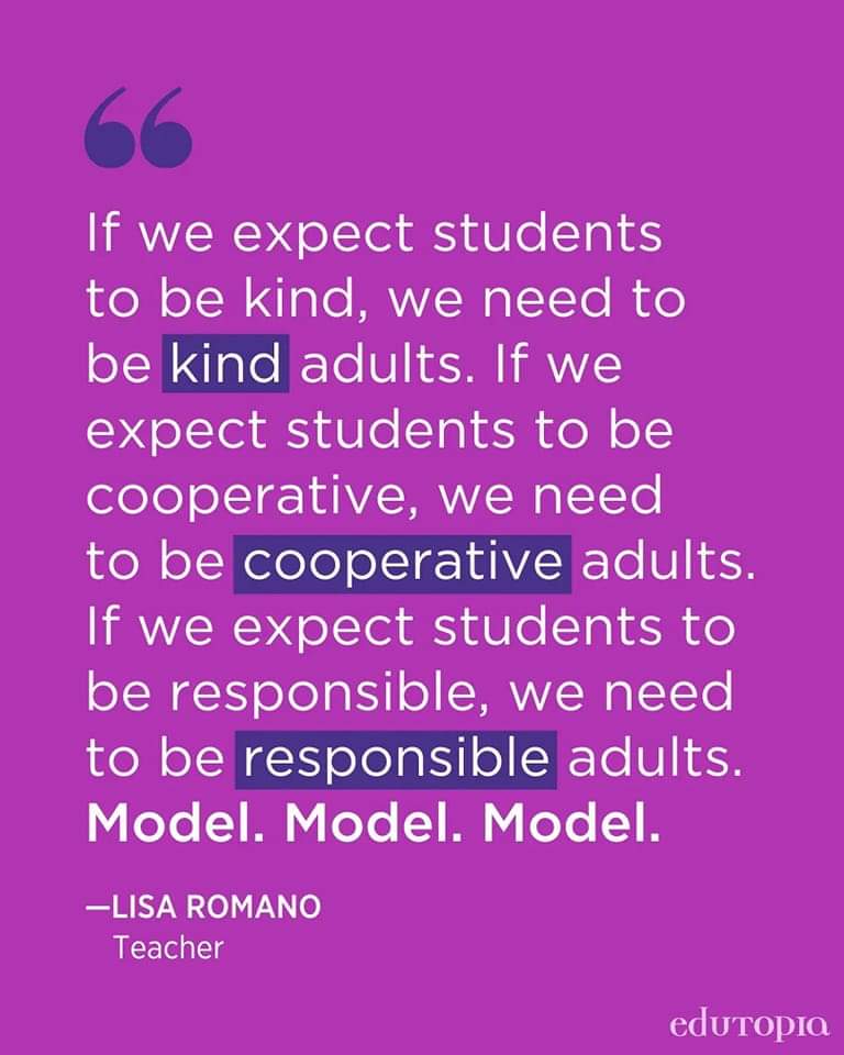❤️WE create the culture in our schools.

❤️WE model what we want our schools to look and feel like.

❤️WE need to teach pro social behaviours.

It starts with US ❤️

#ThisIsAP #OurWorkChangesLives