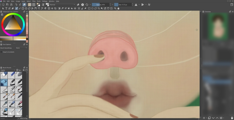 Trying out #krita , loving it so far! #sonyafu #wip #sneakpeek #art #digitalpainting