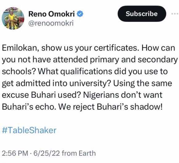 OpenYourMindTV1's tweet photo. @EbenezerOnomu @renoomokri @jiggyjuel You don’t even understand why people hate @renoomokri 

These are just few proofs… Internet doesn’t forgive or forget https://t.co/LZwX68Ivjm