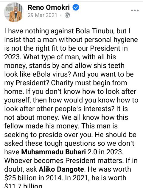 OpenYourMindTV1's tweet photo. @EbenezerOnomu @renoomokri @jiggyjuel You don’t even understand why people hate @renoomokri 

These are just few proofs… Internet doesn’t forgive or forget https://t.co/LZwX68Ivjm