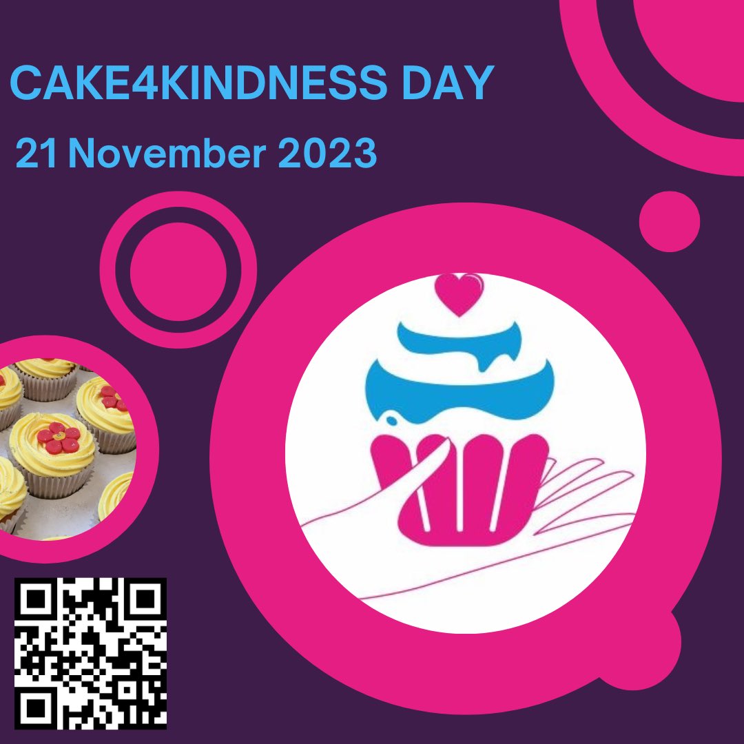 Cake4kindness's tweet photo. 21st November 2023 marks our 1st Birthday 🎂 & to celebrate we invite you to join us for #Cake4Kindness day so together we can spread #kindness and #connect through baking of #cake - full details on our website https://t.co/f08WKeUF5X https://t.co/weFSASabQ4