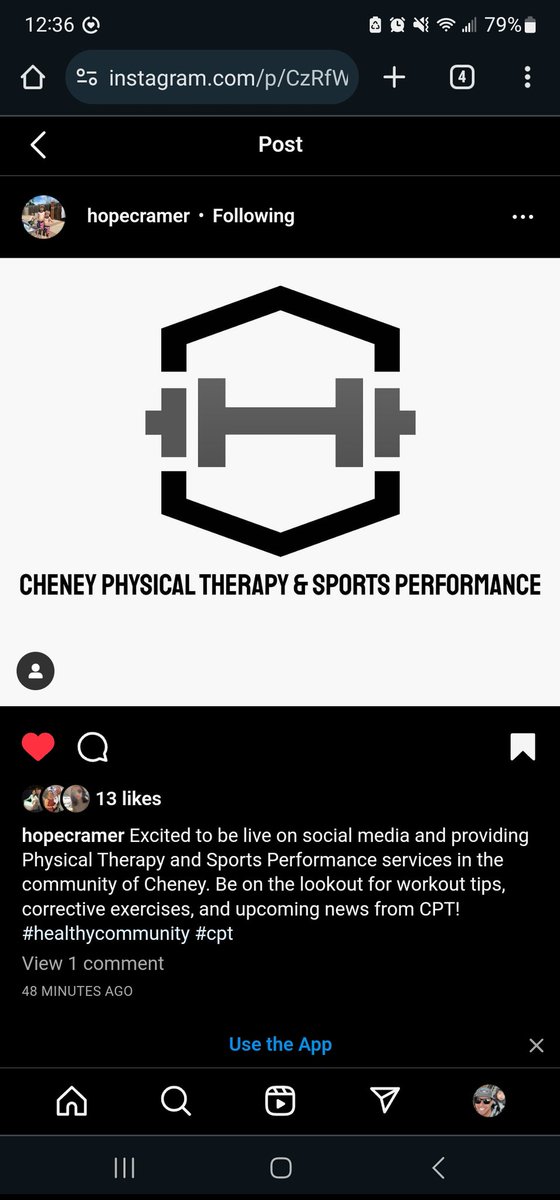Hope recently started a new venture CPT to address your Rehab, Recovery, and Sports Performance needs! She supports the Cheney, Kingman, Andale, and Garden Plain communities just to name a few. <a href="/drcramerpt/">Hope Cramer</a>