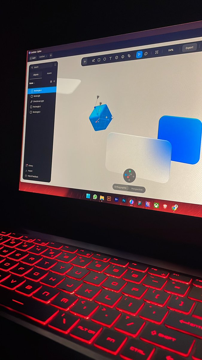 whosnafees's tweet image. Been Playing around with @splinetool and this tool is lit🔥🔥 
#3d #3dui