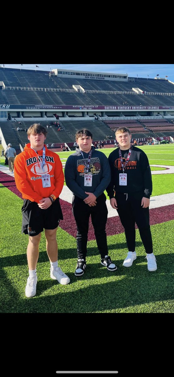 CarterBridges16's tweet photo. Had a great time @EKUFootball yesterday !  @g_mcpeek @J_maineKeyes @FootballIronton https://t.co/k7tbhtrXCC