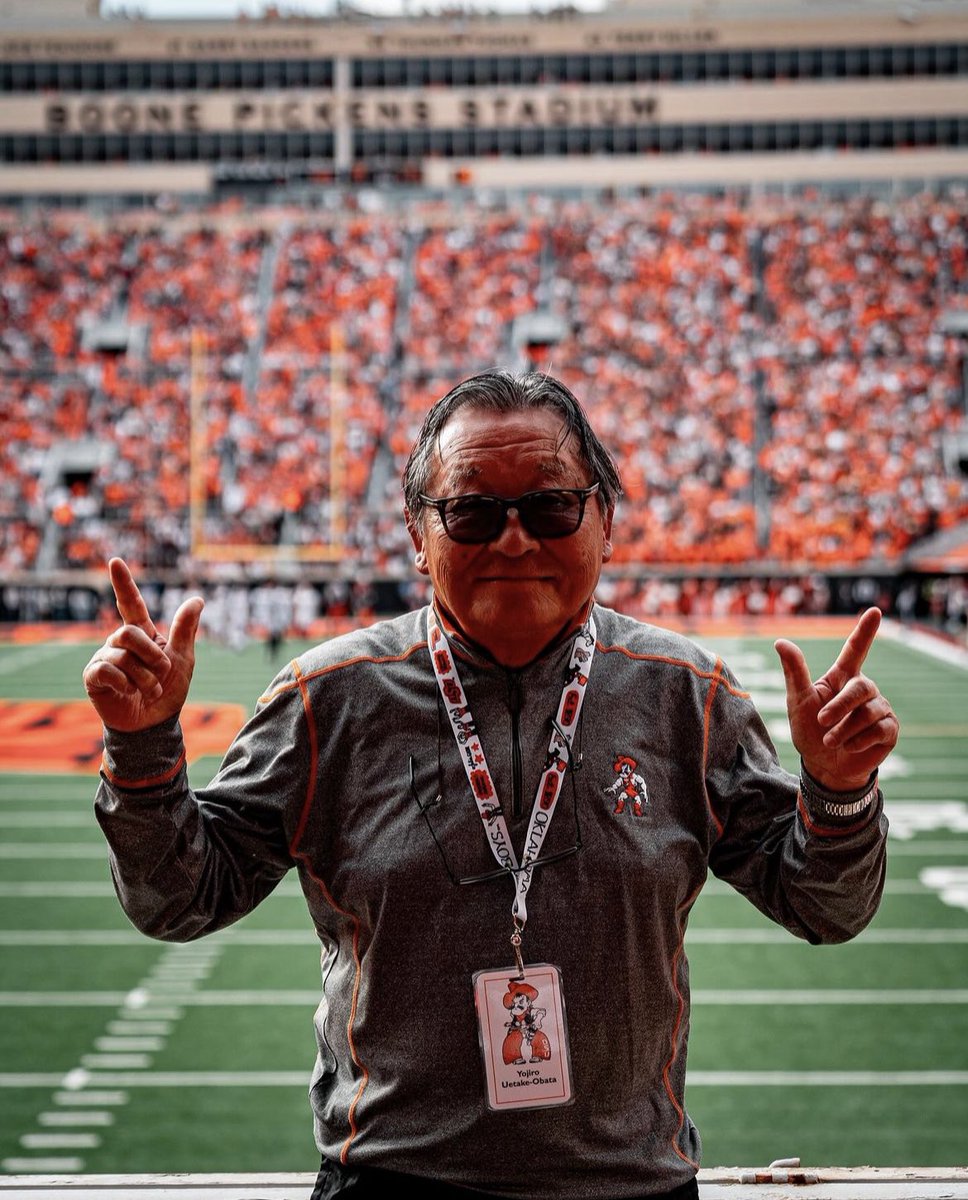 CowboyWrestling's tweet photo. Love having one of the all-time greats back in Stillwater 🧡

Welcome home, Yojiro Uetake!

#HomeOfWrestling l #GoPokes https://t.co/fWW3clwIhA