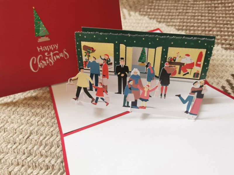 It won't be long before we see those festive shopping windows, Christmas shopping bags and Christmas parties filling every restaurant. Our Christmas Shopping card is just one of many designs from our Christmas collection: paperbear.ie/collections/ch…