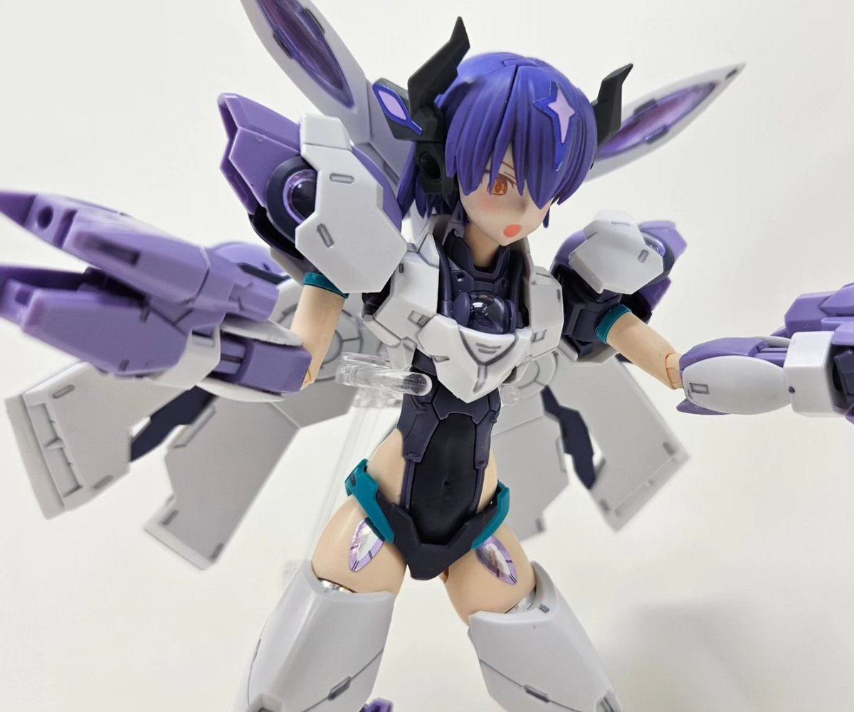 BuildUpHobby's tweet image. Another joins the fray! Local Builder Andrew Brown mecha musumed the Beguir-Beu &amp;amp; for his Meta Entry, going full Fumina!

     We get big butterfly vibes! Especially the back wings!

   Thanks for Building with us!

#g_bm #GUNDAMBUILDMETAVERSE