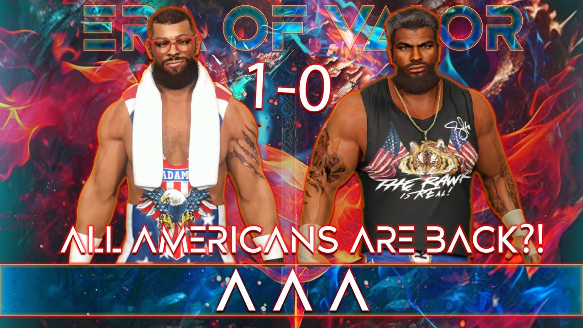 THERAWRISREAL's tweet photo. @EOVWrestling we will have those tag titles, the ALL AMERICAN AMERICANS gonna be Champs.! 🇺🇸🐯as sure as #THERAWRISREAL https://t.co/YKFNa5Ac6Q