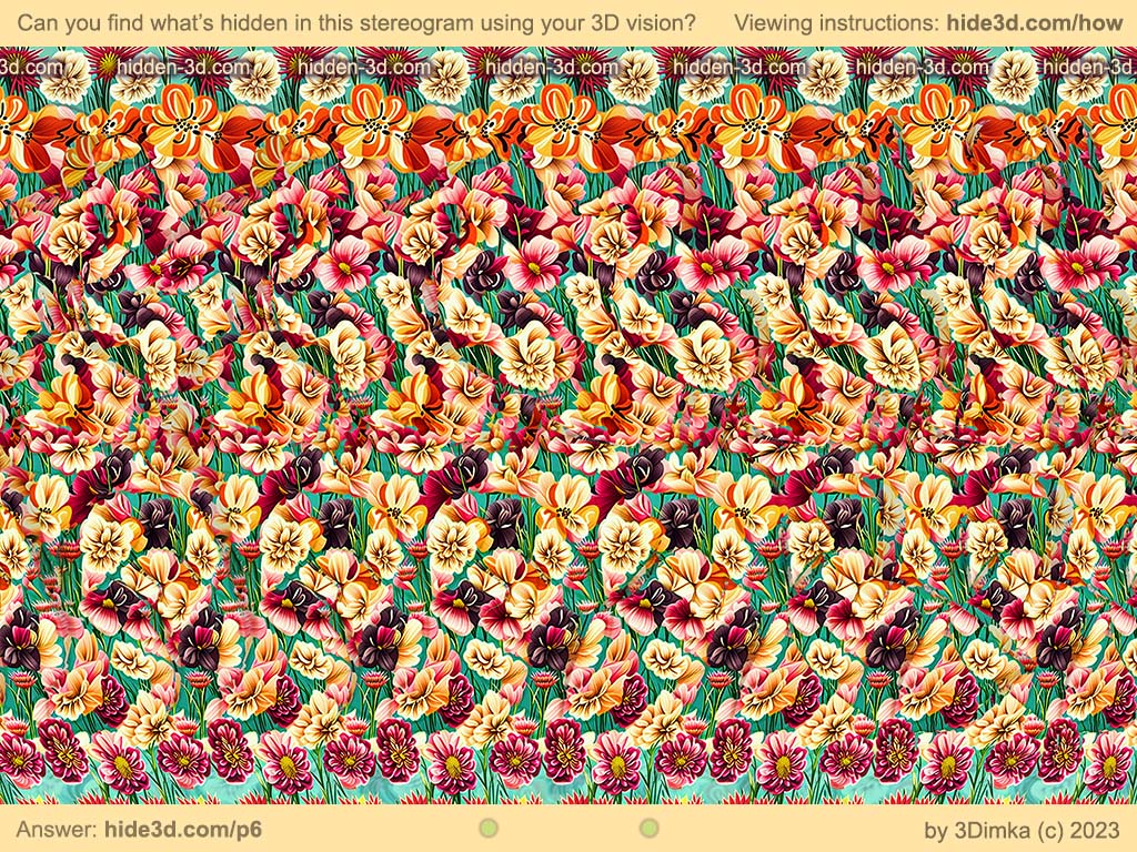 PLAYFUL AND POPULAR

Can you describe what you see?  
Viewing instructions: hide3d.com/how

Answer: hide3d.com/p6

#magiceye #opticalillusion #3dimka #ステレオグラム #マジックアイ #立体图 #stereogram