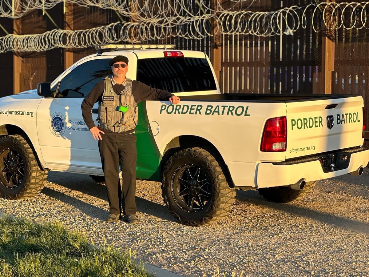 Department of Porders and Brotection... #slowjamastan #porderbatrol #micronation #micronations #borderpatrol #bootypatrol