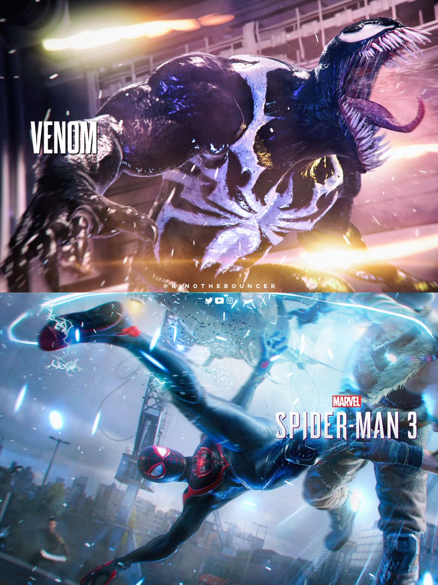 RinoTheBouncer's tweet photo. Which game would you rather have from @insomniacgames in the future?🚀

✅Venom spin-off
✅Spider-Man 3 (starring Miles Morales)

Let’s go!😎 #PlayStation #PS5 #Gaming https://t.co/k82BaNiKFS
