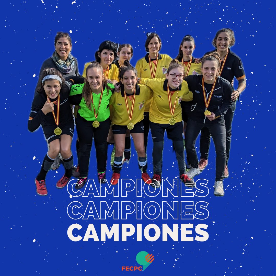 CAMPIONES DE LA COPA D'ESPANYA DE FUTBOL 5 FEMENÍ 🏆 🥇

⚽️ La capitana Alba Bizarro, màxima golejadora de la Copa amb 7 gols
🧤Les porteres Cristina Pérez i Patricia Acevedo, les menys golejades

👏 Enhorabona a totes!

#fecpc #cpfootball #futboladaptat #futfem #fentesport