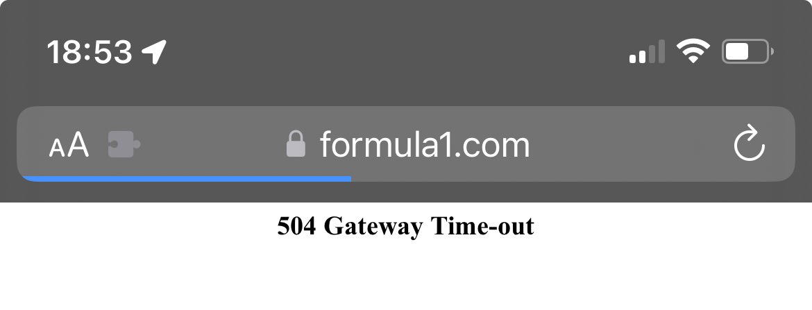 Hey @salesforce @F1 this isn’t a great advert for the most hi tech sport in the world when you’ve just promoted f1.com/vote on screen.