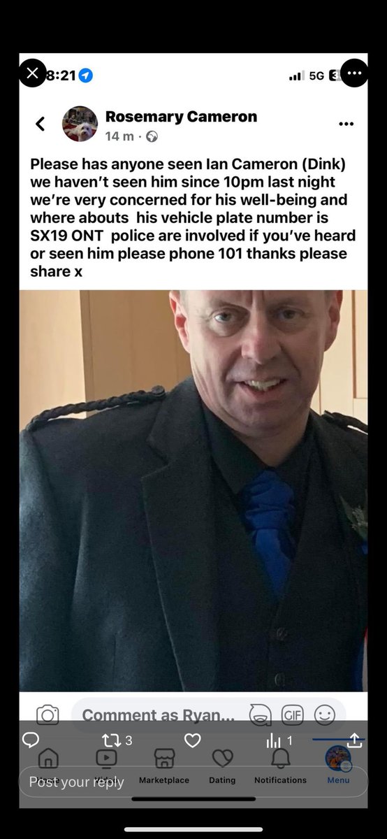 Anyone sees our close pal please get in touch with 101. Get in touch please <a href="/r0cketbaws/">Dink</a> 🙏 <a href="/BurgheadLoyal/">Burghead Loyal R.S.C</a>