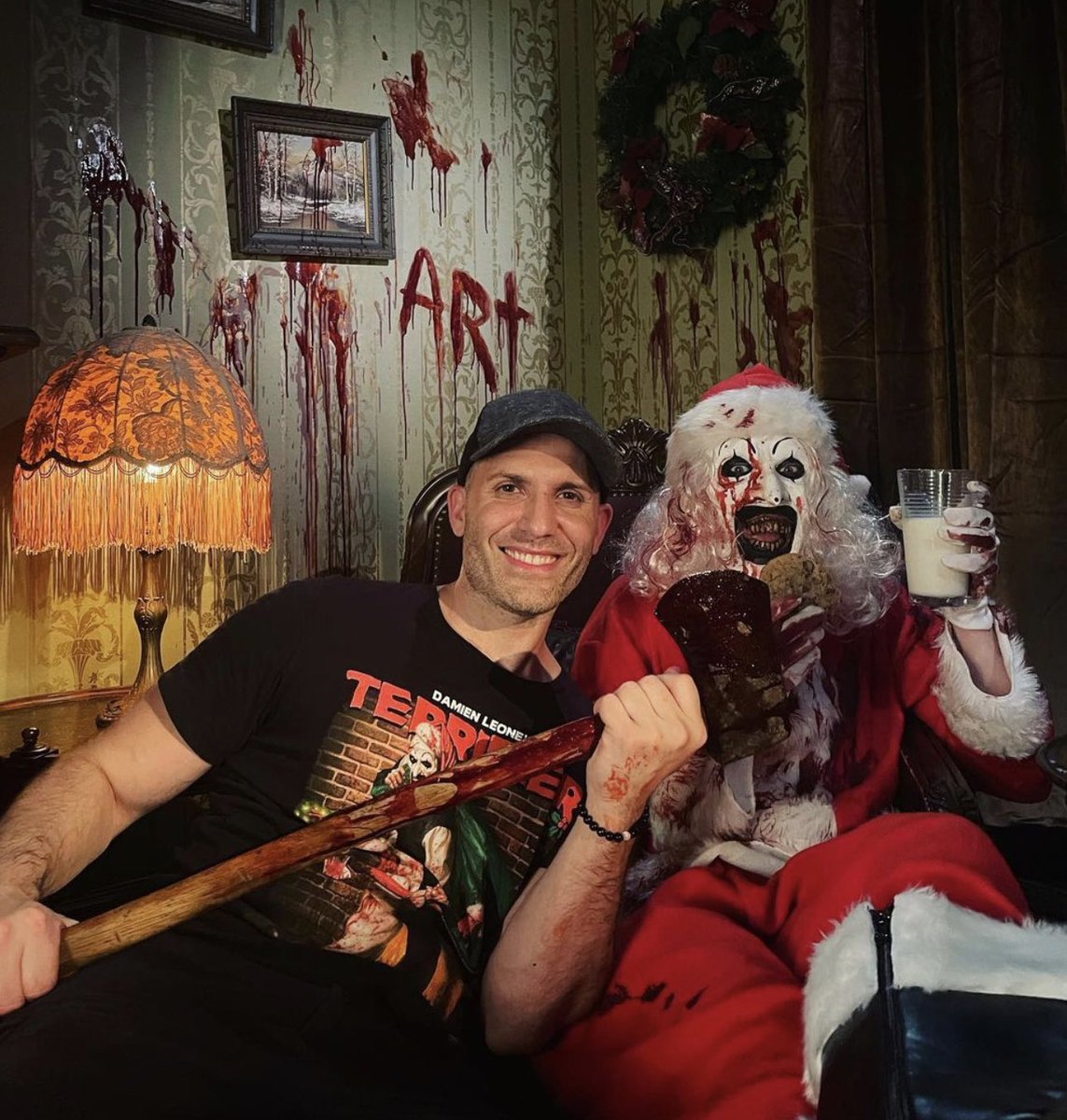 DiscussingFilm's tweet photo. Behind the scenes from the ‘TERRIFIER 3’ teaser. https://t.co/ejhQ3TmKyA