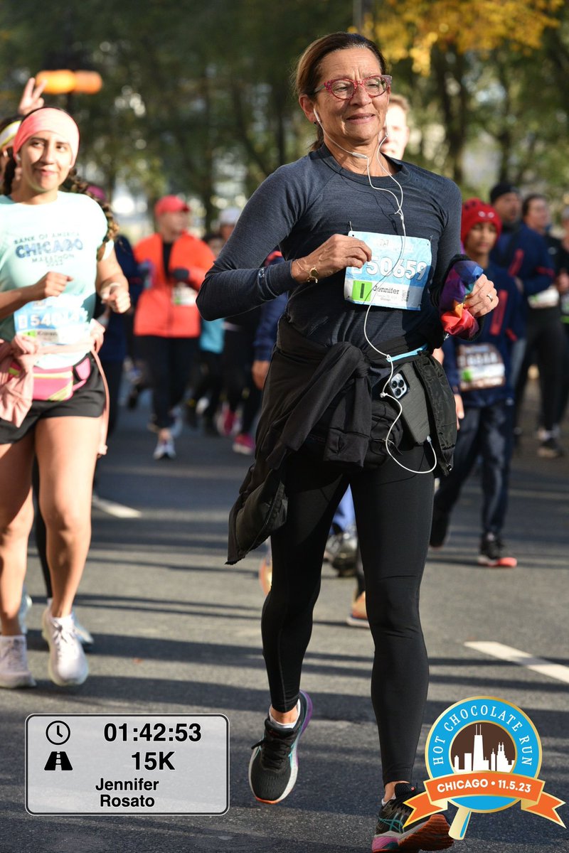 Getting my #SundayRunday groove back. Ending the Chicago race season at the #hotchocolaterun - 15k,11:03 min/mile pace on a gorgeous day. Now time to plan my winter workout routine when too cold and slippery outside!