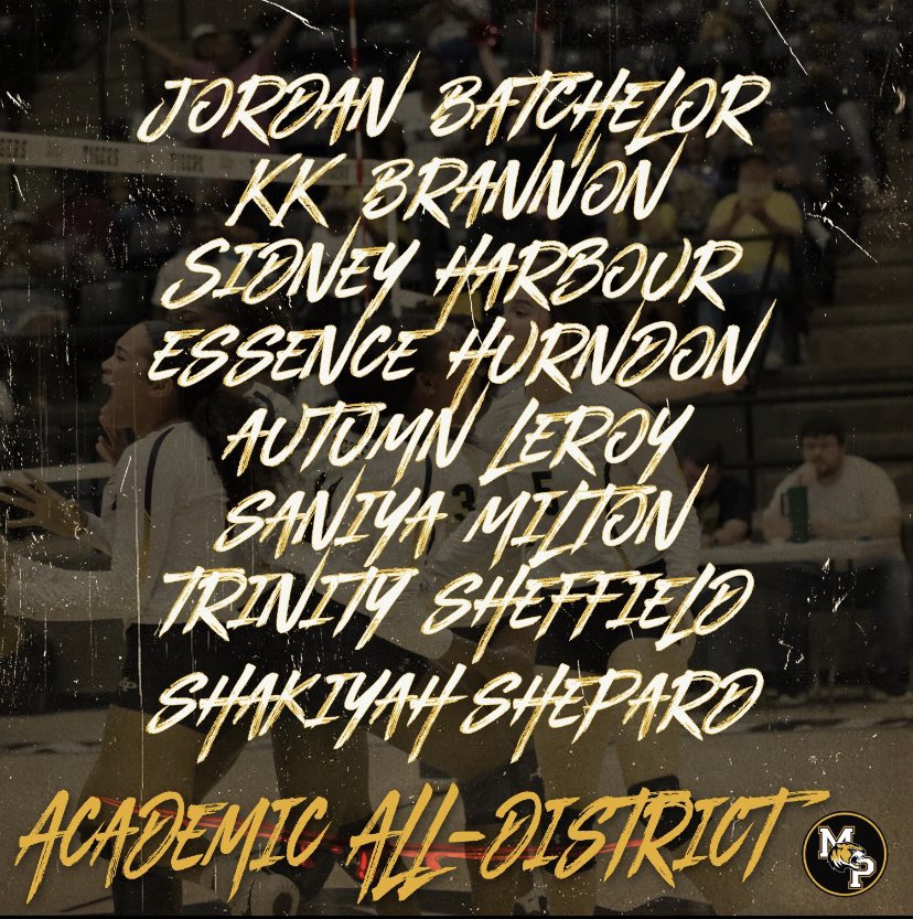 STUDENT athletes 💛📚🏐
Congratulations girls on all your hard work in and out of the classroom. 
<a href="/mp_volleyball/">MP Tiger Volleyball</a> <a href="/mount_school/">Mount Pleasant High School</a> <a href="/Coach_Cluley/">Coach Cluley</a>