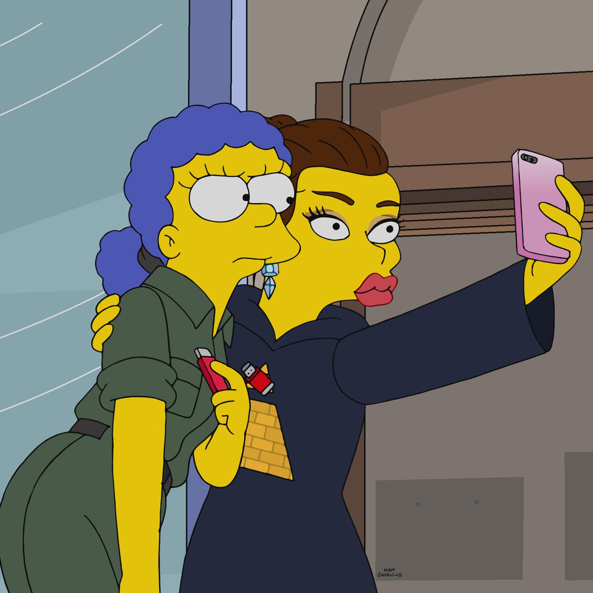 Calabasas to Springfield! @KylieJenner is on tonight's premiere of #TheSimpsons ''Treehouse of Horror XXXIV'' — airing 8 PM ET/PT on Fox, stream next day on Hulu.