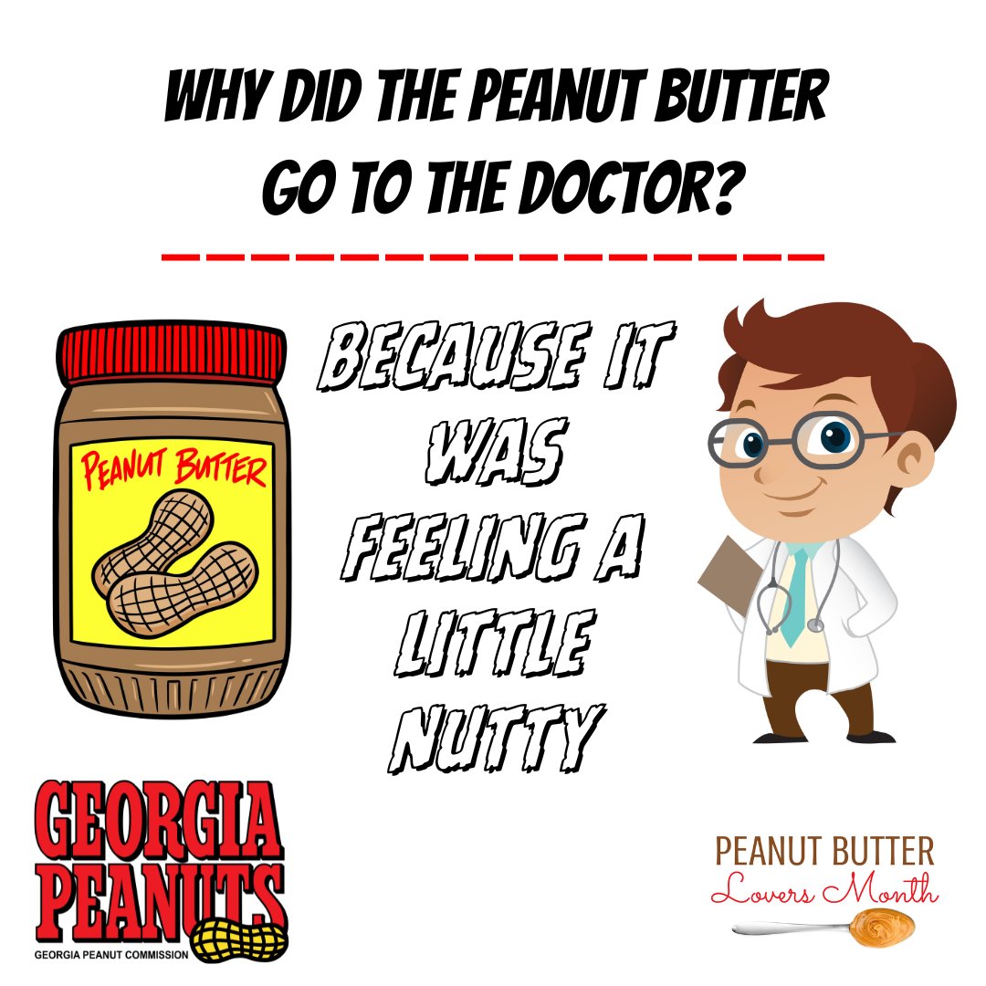 gapeanuts's tweet photo. We love to joke, but we love #Nationalpeanutbutterloversmonth even more! 🥜🥜🥜 #feelingnutty #peanutbutterlovers #gapeanuts https://t.co/FRF863iLpZ