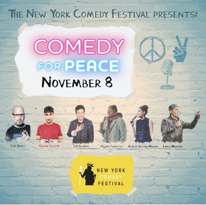 Do you believe in peace? Join us Wednesday 11.8 8pm The Comic Strip Live, New York Comedy Festival 
eventbrite.com/e/new-york-com…