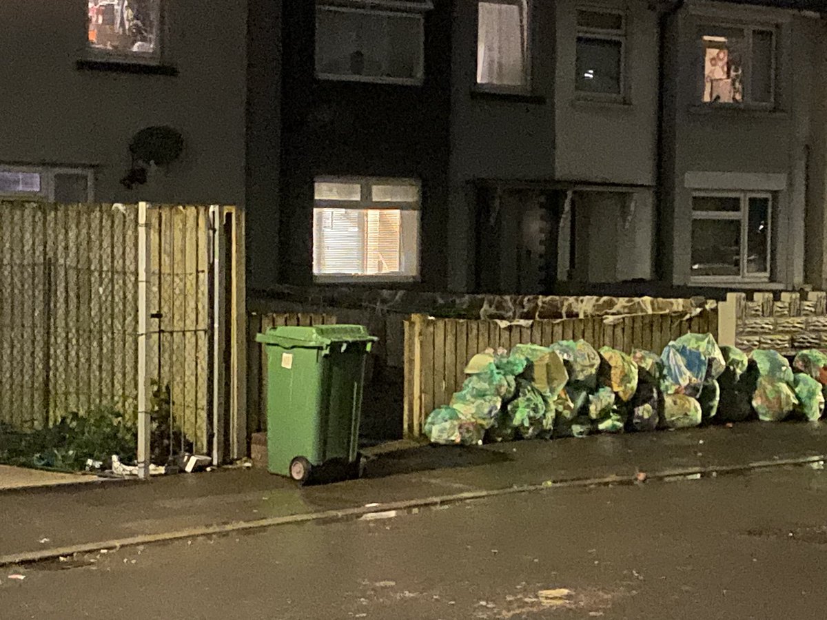 JustOneTheatre's tweet photo. @cardiffcouncil Why has Tremorfa, Madoc road been waiting over 1 month for a recycling collection. I’m sure the more affluent areas of cardiff are taken care of !!! https://t.co/fm0iVqPVcf