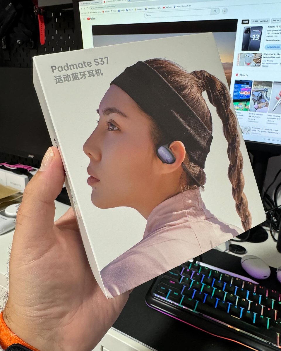 MikyAncona's tweet photo. Grazie a @PadmateAudio proviamo le cuffie sportive a conduzione ossea S37 ! #staytuned
Acquistale qui : https://t.co/QvHswWMcjW
https://t.co/5Lcge3xDFM
#padmate #padmates37 #s37 #earphones #headphone #sport #sports #air #airconduction #headphones #mikyancona #tech #technology https://t.co/sC2JQIAasD