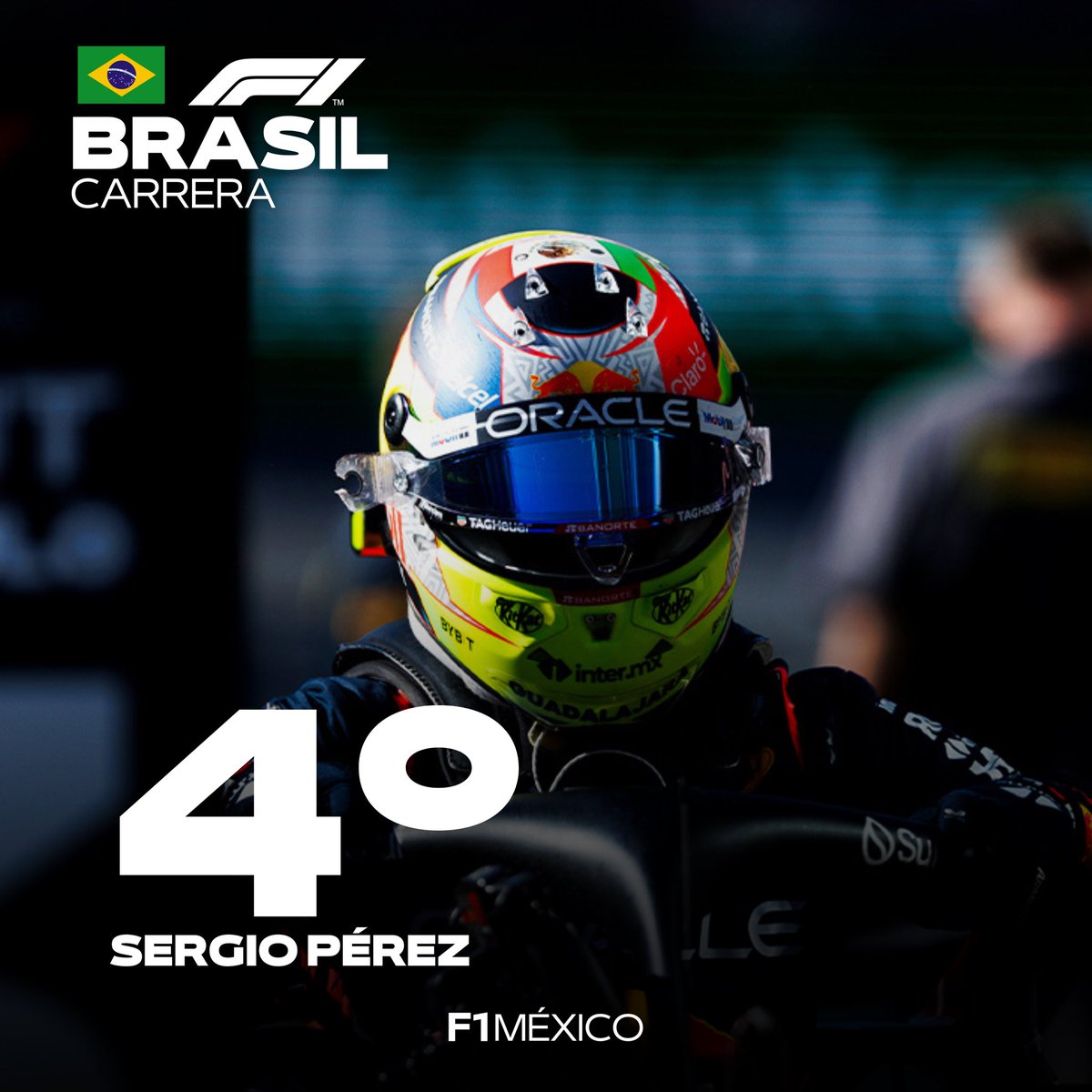 GF1MX's tweet photo. 💥 CHECO ES 4º con sabor a podio, increíble batalla entre Alonso y Checo 👏🏻 Pérez se aleja en el subcampeonato contra hamilton. https://t.co/miVu3TOBX1