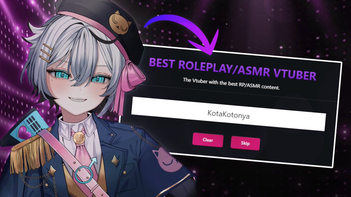 KotaKotonya's tweet image. The VTuber Awards are HERE!!

If you enjoy my content, please consider nominating me for the ASMR category! 💖 Klaw Squad LOVE 🫶

➡️thevtuberawards.com/nominations⬅️