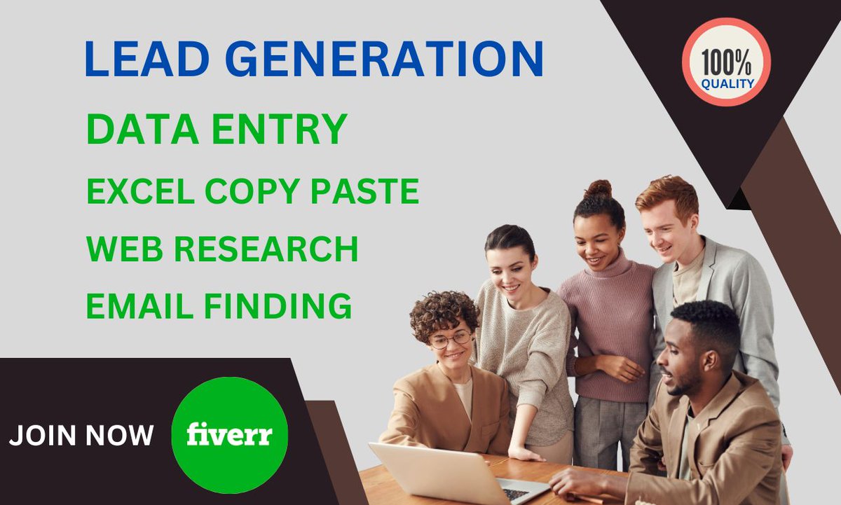saifulhasan0188's tweet image. What do you know about lead generation?
It is processing of business leads for various source.
lead generation, web scrapping.
#leadgeneration, #virtualassistant,  #webresearching
please visit : fiverr.com/s/bgv18Y