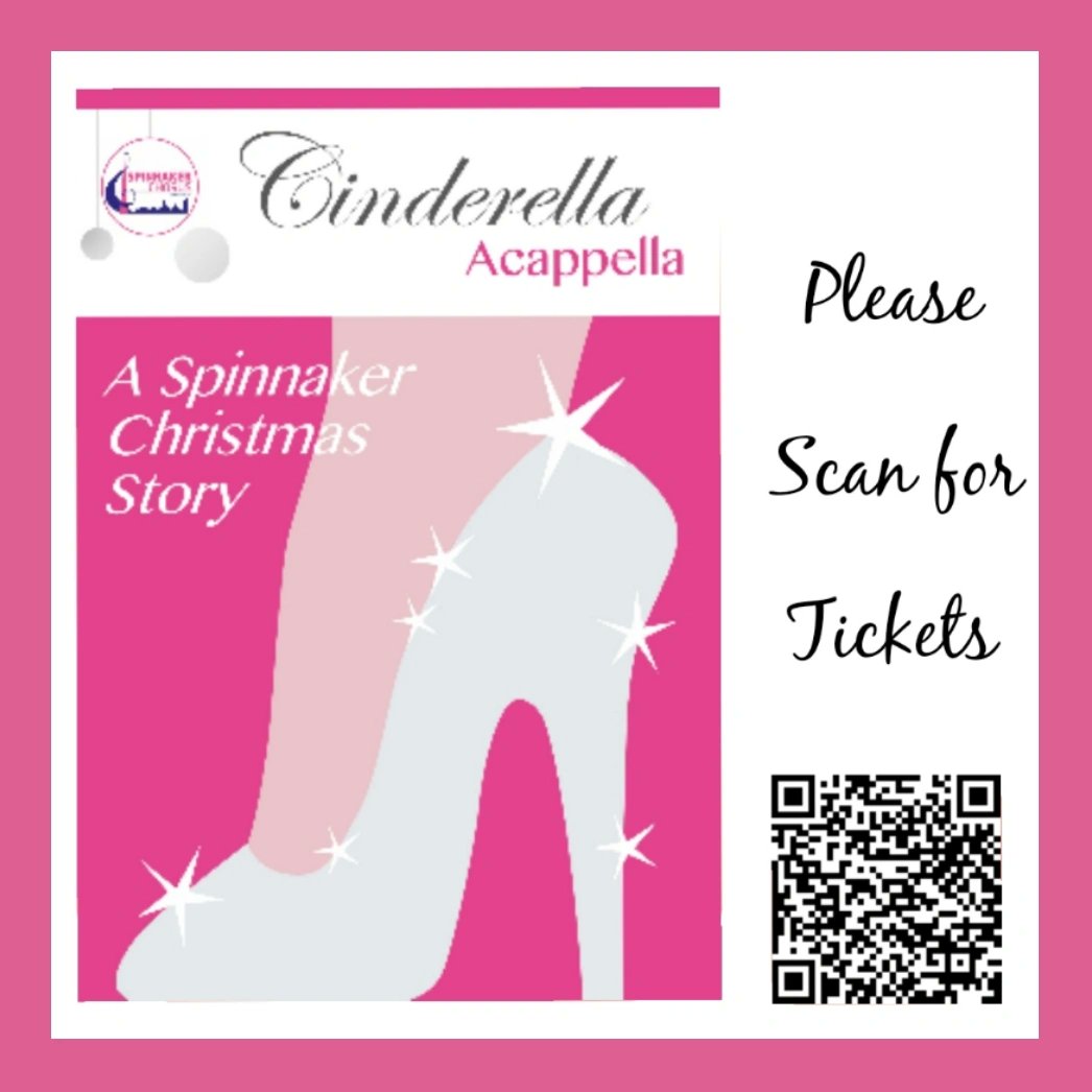 Spinnaker presents "Cinderella Acappella" a Christmas show with a difference.  Book early to avoid disappointment.

Sunday 10th December.
Doors Open 5.30 pm
Show times: 6pm to 8pm with interval &amp; refreshments.

Park Community School, Middle Park Way, Havant, PO9 4BU
#Christmas