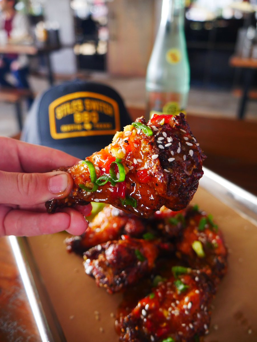 The Oak Smoked “Orange Pepper” Wings making their #SundayFunday debut on the specials board! Get your hands on them today only. Oak Smoked, flash fried to finish. Sauced &amp; tossed to order in the Orange Pepper 🍊 Sauce! #eeeeeats #TexasBBQ #BBQ #AustinTexas #ATX #ChickenWings