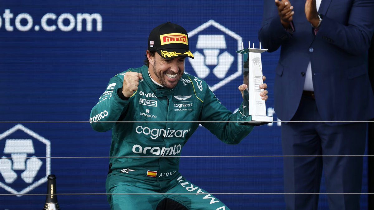 What nobody is realizing is the car of Aston Martin was not good enough for podium finish

It is only him: