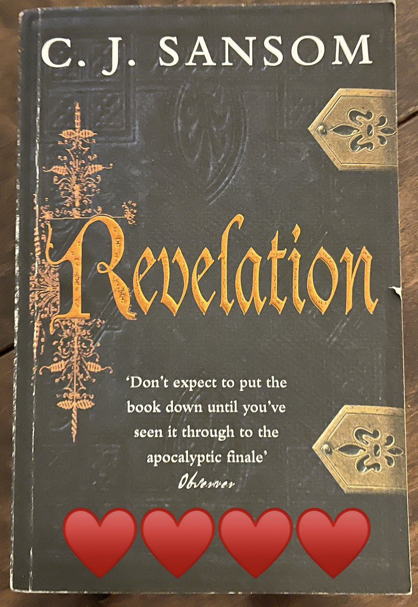 CathBax's tweet image. #Book92of104 #LancsReads2023 @LancsLibraries #BookTwitter
2/8 #NovReadingGoal
Book 4 of the #MatthewShardlake series by #CJShardlake #Revelation is another epic saga in to Tudor history. Henry VIII is nearing his 6th marriage, poor Catherine Parr ☹️ &amp;amp; M encounters a killer
1/2