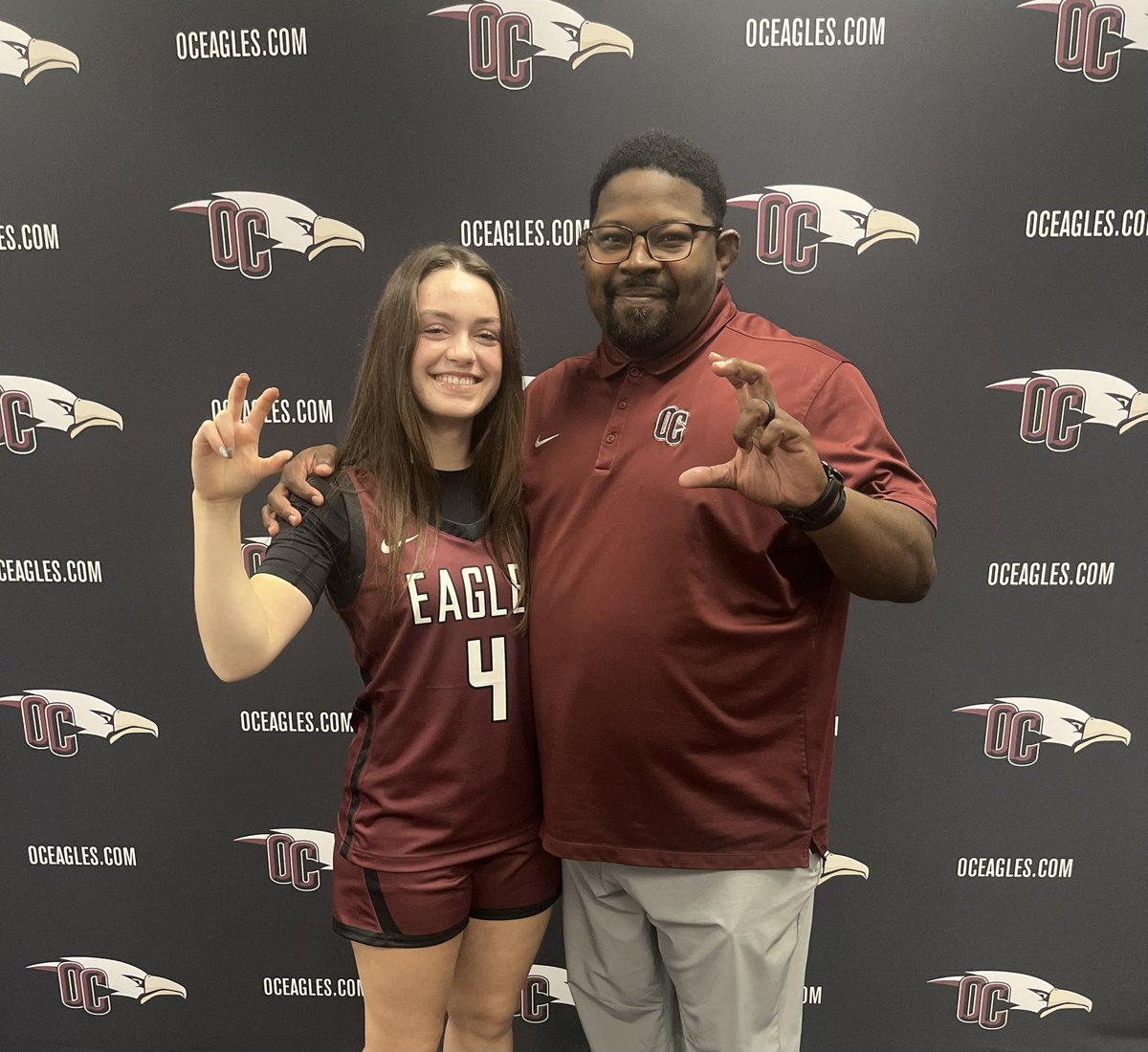 Reagan Fowler (@reaganfowler24) on Twitter photo had an amazing unofficial visit at OC! Thank you <a href="/CoachMRB4/">Markeith Brown</a> @CoachCG_OC @CoachKat_OC for the amazing time and for inviting us to the Lady Eagles Homecoming Game! <a href="/Ajhawkinsbasket/">A.j. Hawkins Basketball</a> had an amazing unofficial visit at OC! Thank you <a href="/CoachMRB4/">Markeith Brown</a> @CoachCG_OC @CoachKat_OC for the amazing time and for inviting us to the Lady Eagles Homecoming Game! <a href="/Ajhawkinsbasket/">A.j. Hawkins Basketball</a>
