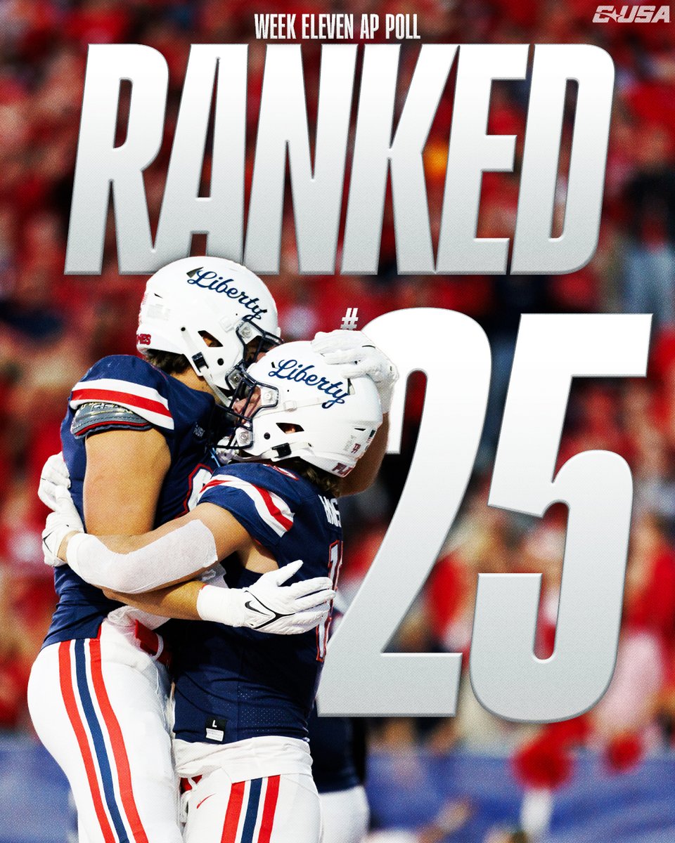 The Flames are RANKED 🔥

<a href="/LibertyFootball/">Liberty Football</a> | #NoLimitsOnUs