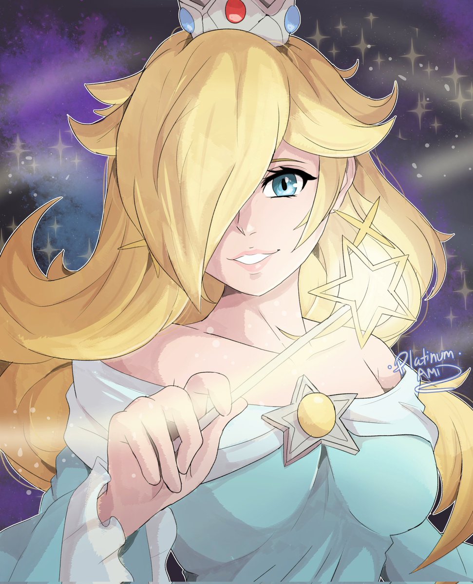 ~ For some reason, my original post was deleted, but I'm not gunna let that happen 😤 I'm real proud of this drawing so let it be shown dammit ✨️ #Rosalina #SuperMario #supermariogalaxy