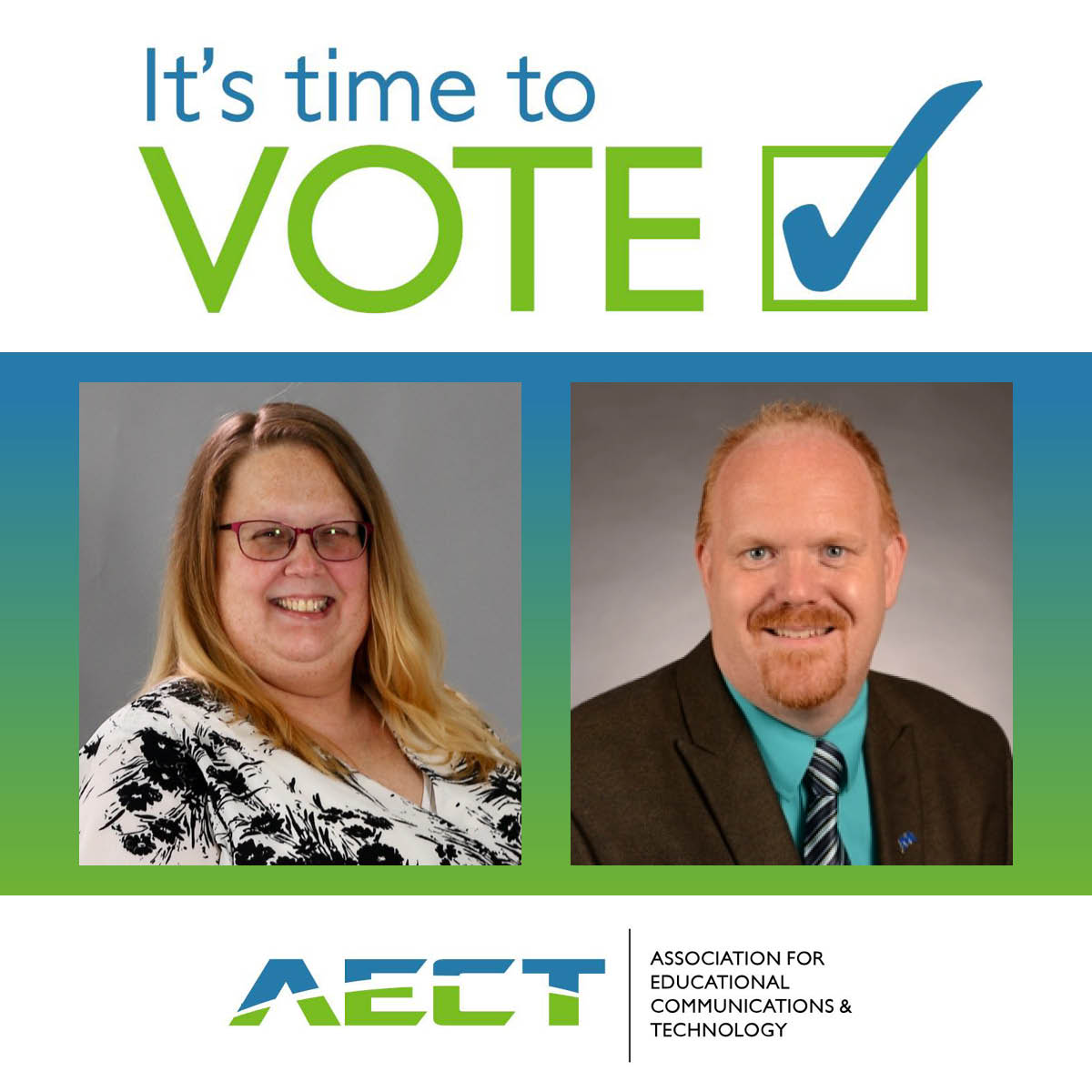 AECT members: We are excited to introduce two outstanding candidates for AECT President-Elect: Jennifer Bauman and Chris Miller. Learn more about each candidate's vision for AECT and cast your vote by December 1 at 11:59 p.m.

bit.ly/AECT-PresElect…