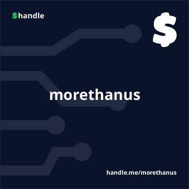 $morethanus sold on jpg.store for ₳9 ($3.07)

Buyer: $ada1000x
Seller: $kjcrypto