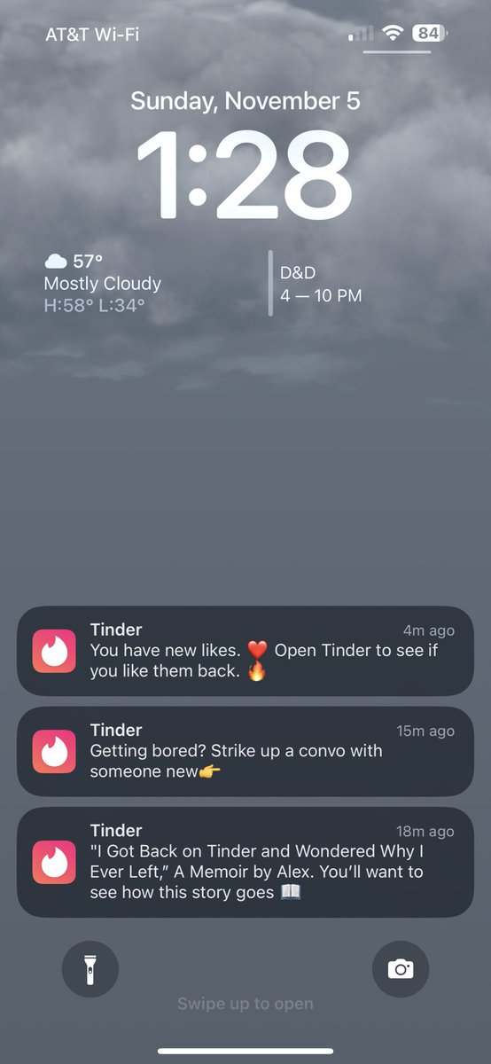 just_a_redhead's tweet photo. Tinder please calm down https://t.co/HUxQi9Vps7
