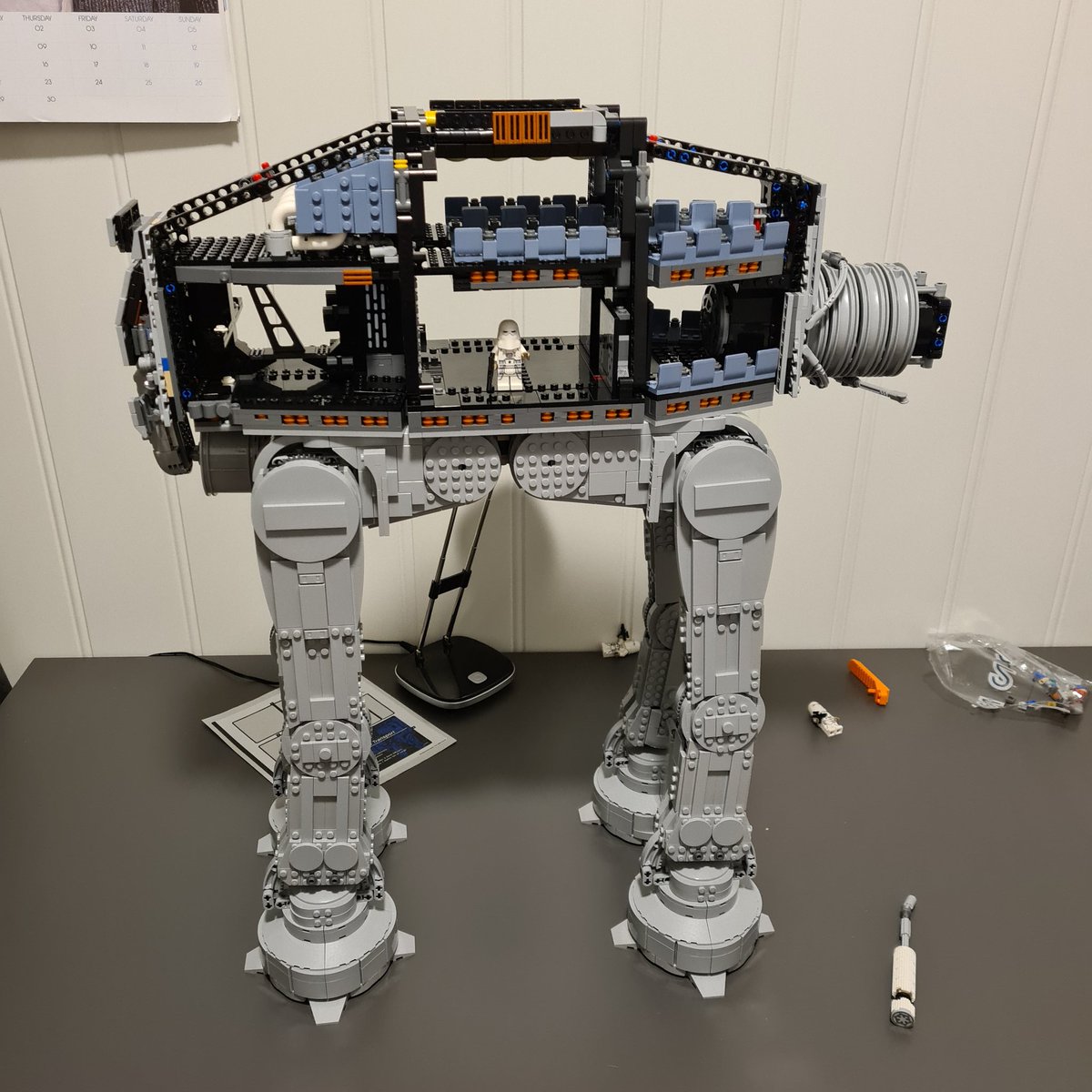 Andrep433's tweet image. Progress on ATAT lego build. Box 3 outta 4 done